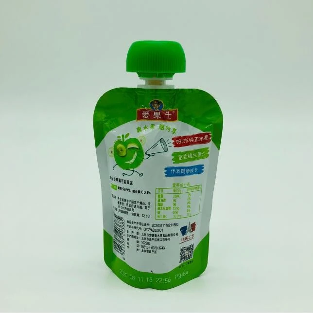 Custom Printing Shaped Pouch With Spout